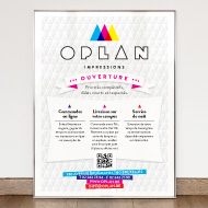 Oplan - Logo, identité, cartes de visite et affichage - Oplan