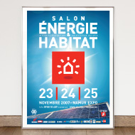 Énergie & Habitat - Identité, affiche et invitations du salon - Bois & Habitat