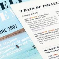 3 Days of Israeli Cinema - Affiche, flyer et programme du festival - IMAJ