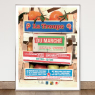 La troupe du marché - Street theater poster & flyer - Maison des cultures et de la cohésion sociale de Molenbeek-St-Jean